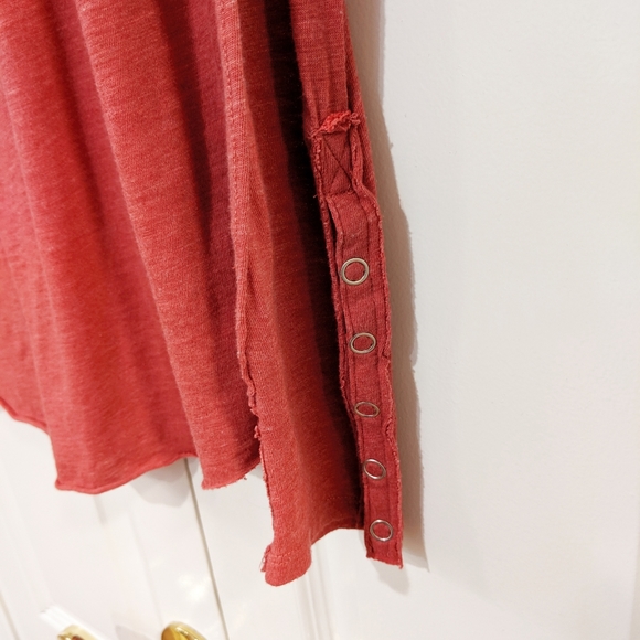 NWT Free People Sienna Snap Long Sleeve Top - Picture 6 of 8